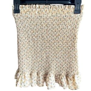 MORA Elastic Floral Bohemian Mini Skirt Size Small